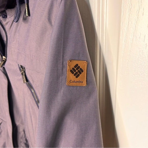 Columbia Womens Field Utility Jacket Purple Gray Full Zip‎ Cinch Waist Size M - Picture 6 of 11